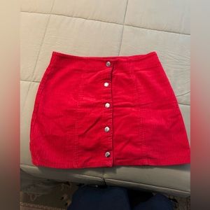 Red skirt